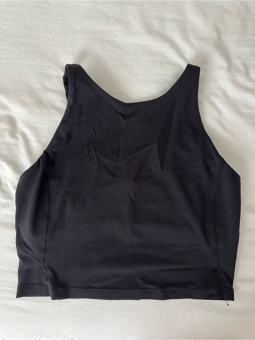 lululemon athletica Align High Neck Crop Tank A/B Cup- Black